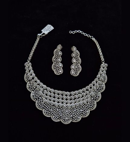 Zubaida Silver Jewel Set – Sims Blossoms UAE