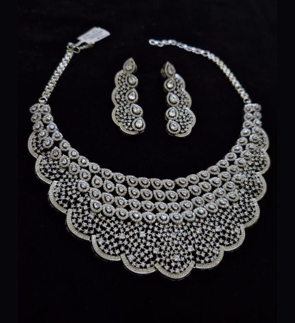 Zubaida Silver Jewel Set – Sims Blossoms UAE