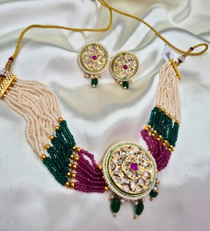 Dhara3 Kundan with Beads – Sims Blossoms UAE