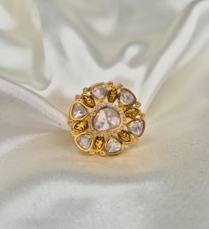 MesoR Finger Ring with 22K Gold Polish – Sims Blossoms UAE