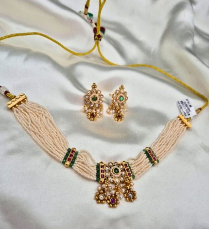 Nitya 1 - Multicolour Choker – Sims Blossoms UAE