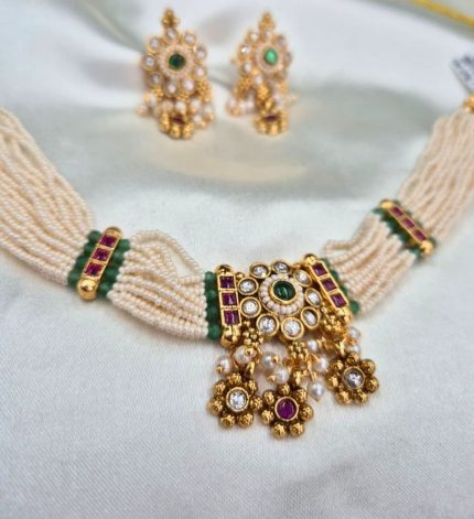 Nitya 1 - Multicolour Choker – Sims Blossoms UAE