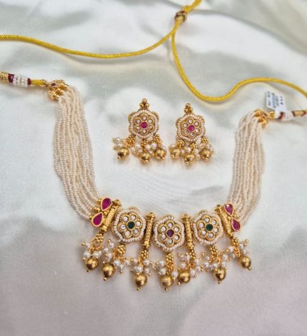 Nitya 2 Multicolour Choker – Sims Blossoms UAE