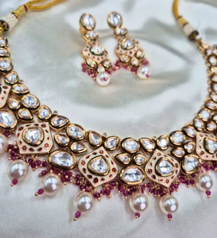 Ishani Kundan Meenakari Set – Sims Blossoms UAE