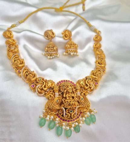 Lalitha9 - Green Jewel Set – Sims Blossoms UAE