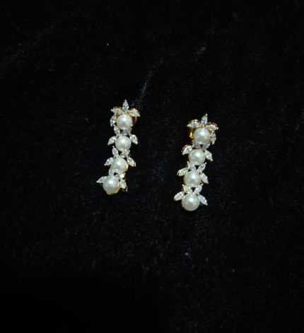 Pearl1 - Gold Zircon Set – Sims Blossoms UAE