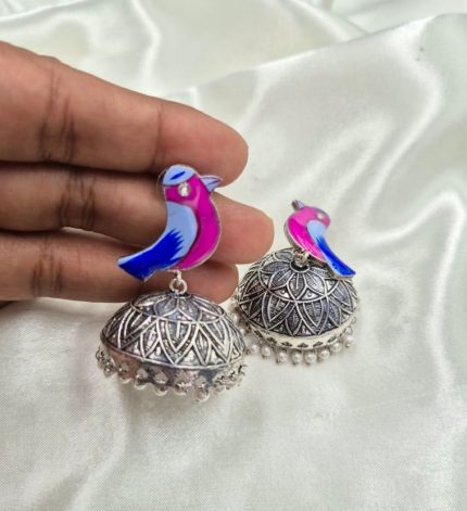 Panchi - Oxidise Jhumka – Sims Blossoms UAE