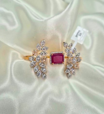 Elle3 - Ruby Finger Ring – Sims Blossoms UAE