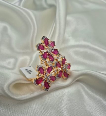 Sevan - Pink Gold Base Finger Ring – Sims Blossoms UAE