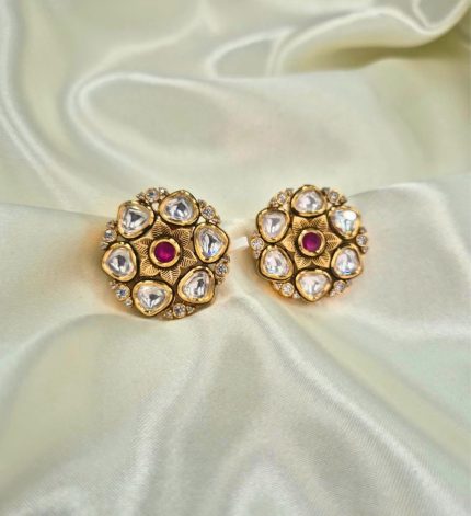 Shehzadi1 Kundan Studs – Sims Blossoms UAE