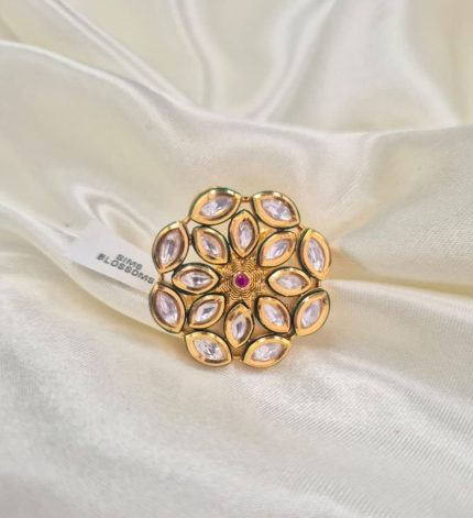 Rakshi2 - Pink Finger Ring – Sims Blossoms UAE