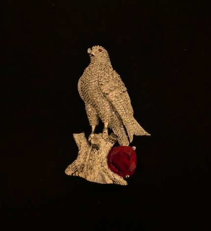 Bro Falcon Silver Brooch – Sims Blossoms UAE