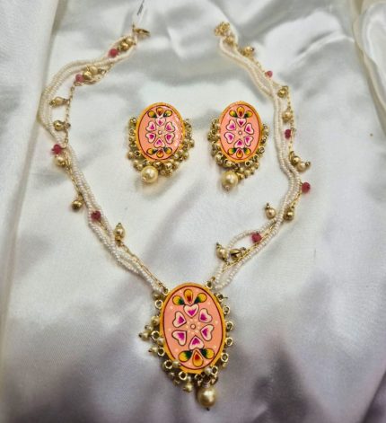 aRT - Peach Choker Set – Sims Blossoms UAE